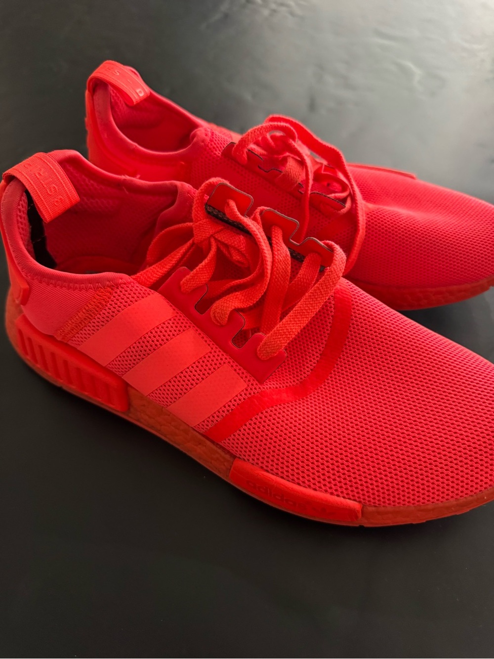 adidas Bright Red Mesh Running Shoes